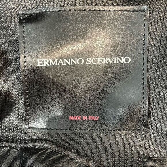 ERMANNO SCERVINO NEW Limited Rare Faux Fur Black short coat - Picture 13 of 16